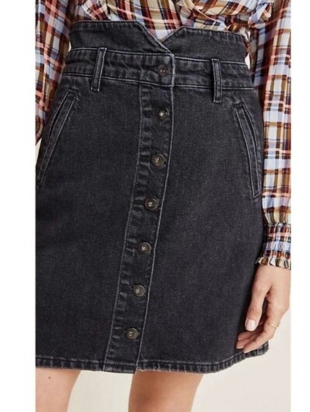 Anthropologie Pilcro And The Letterpress Denim Skirt